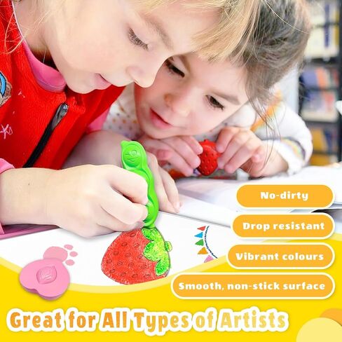 R&DLanci Cute Animal Shaped Crayons for Kids, 11-Piece Crayon Set with Eraser & Drawing Paper, Non-Toxic, Easy to Hold, Mess-Free, Safe for Toddlers, Ideal Art Supplies for Ages 3+ in Kuwait