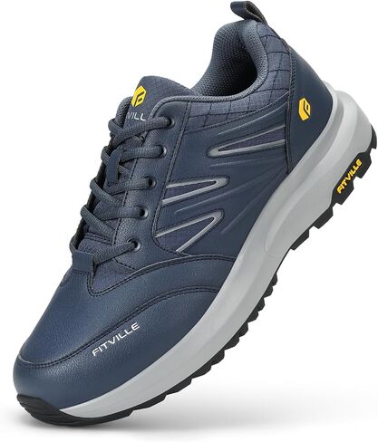 FitVille Mens Wide Hiking Shoes Outdoor Walking Shoes Trekking Trails Sneakers with Slip Resistant in Saudi Arabia