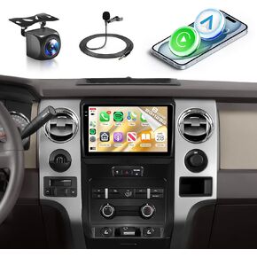8 Core 6+128G Android Car Radio for Ford F150 2008-2014 with Wireless Carplay Android Auto Car Stereo, 9’’ Touch Screen Head Unit with Mirror Link WiFi GPS Bluetooth FM/RDS DSP AHD Backup Camera SWC in Kuwait