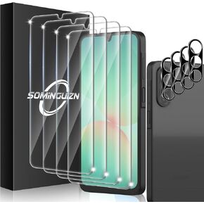 4+4 Pack for Samsung Galaxy A16 5G Screen Protector & Phone Lens Camera Protector 9H Tempered Glass Cell Phone Protector, Anti-Fingerprint Phone Camera Case in Saudi Arabia