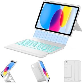 OYOSUOGG Keyboard Case for iPad Air 11-inch M2/ Air 5th/ 4th Generation, Detachable Bluetooth Keyboard with Pencil Holder 10.9 inch, Folio Smart Case for iPad Air 11 2024 / Pro 11 4th/3rd/2nd/1st Gen in Kuwait