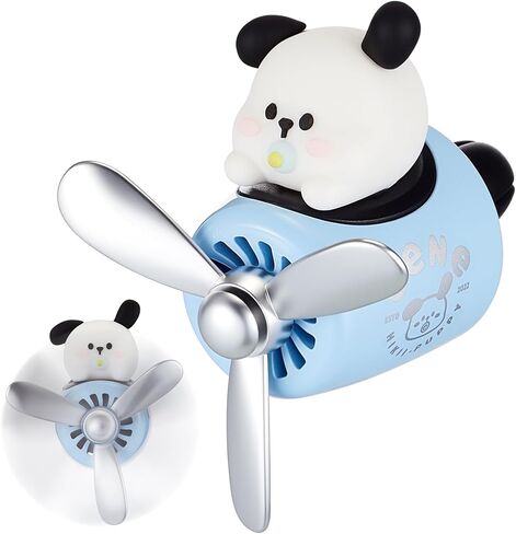 Bear Pilot Car Air Freshener Cute Car Diffuser Rotating Propeller Air Outlet Vent Fresheners Automotive Duck Air Fresheners Aromatherapy Ornament Car Accessories for Cars (Duck Style) in Saudi Arabia