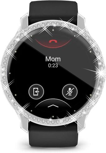 [2 Pack] RICHONE Bling Cases Compatible with Garmin Venu 3 Watch, Soft TPU Diamonds Glitter Clear Screen Protector for Venu 3 45mm, Smartwatch Face Covers Frame Bezel Bumper Accessories Transparent in Kuwait