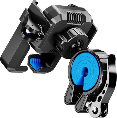 Anti-Vibration Motorcycle Phone Mount & Bike Phone Holder - Durable Phone Holder for Bike and Motorcycle, Bicycle Phone Mount, Fits All Smartphones in Saudi Arabia
