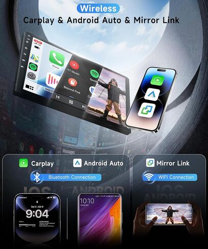 8 Core 6+128G Android Car Radio for Ford F150 2008-2014 with Wireless Carplay Android Auto Car Stereo, 9’’ Touch Screen Head Unit with Mirror Link WiFi GPS Bluetooth FM/RDS DSP AHD Backup Camera SWC in Kuwait