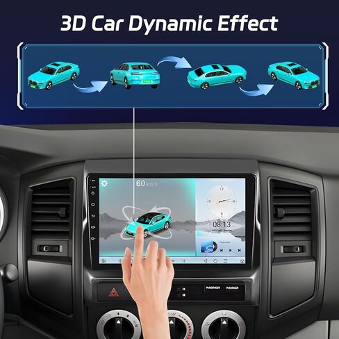 NHOPEEW [2 + 64G] Stereo Car to Toyota Tacoma 2005-2013 - 9 بوصة شاشة تعمل باللمس Android 13 ترقية - Carplay اللاسلكي و Android Auto ، DSP Audio ، WiFi ، GPS ، FM/RDS Radio + AHD Camera in Kuwait