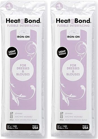 HeatnBond Q3336 Non-Woven Fusible Light Weight White 20" x 1 Yard (Pack of 2) in Kuwait