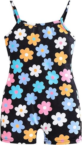 Soly Hux Girl's Leopard Cami Romper Cheetah Print Summer Plexsuit in Kuwait