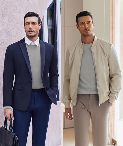 Ekouaer Men's Long Sleeve Shirts Honeycomb Waffle Pullover Sweater Crewneck Thermal Tops Lightweight Undershirts in Kuwait