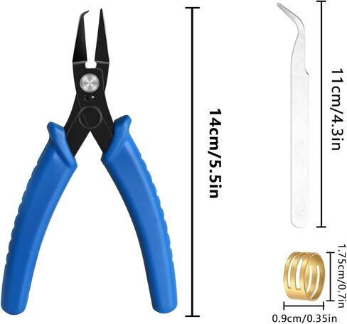 3 Pcs Jewelry Making Tools Pliers Kit, Includes Needle Nose/Round Nose Pliers/Diagonal, Wire Cutters for Jewelry Making Wire Wrapping Beading Crafts Matte Handle in Kuwait