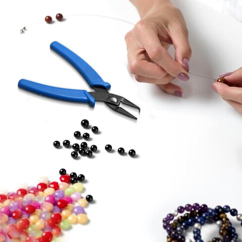 3 Pcs Jewelry Making Tools Pliers Kit, Includes Needle Nose/Round Nose Pliers/Diagonal, Wire Cutters for Jewelry Making Wire Wrapping Beading Crafts Matte Handle in Kuwait