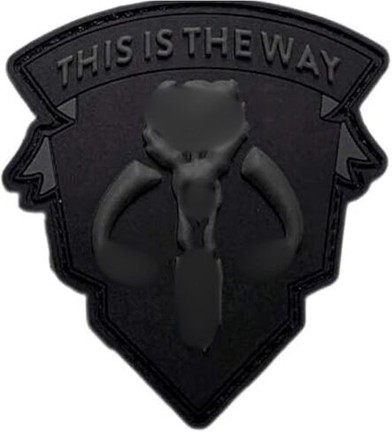MD Mando Inspired Shield Patch [Hook Fastener Backing - PVC Rubber- MH8] in Saudi Arabia