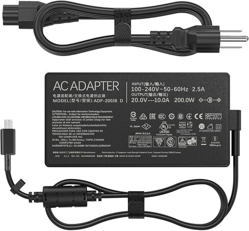 230W ROG Zephyrus Charger for Asus ROG Zephyrus S GX531GW GX701GX GX701GW GX701GV GL702V GX501V Strix Scar II GL704GM-DH74 GL703GM-DS74 Gaming Series Laptop AC Power Adapter Replacement Power Cord in Kuwait