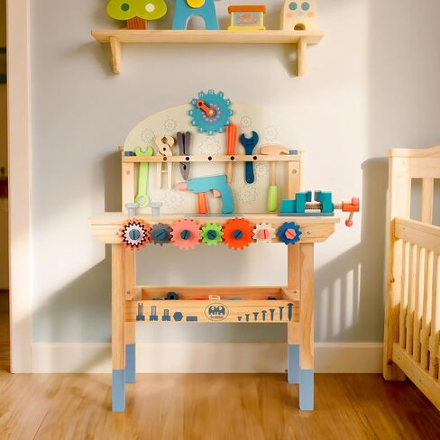 أدوات Kids Bench ، أدوات اللعب الخشبية التي يتم تعيينها مع أطفال حزام الحزام الصغار in Kuwait