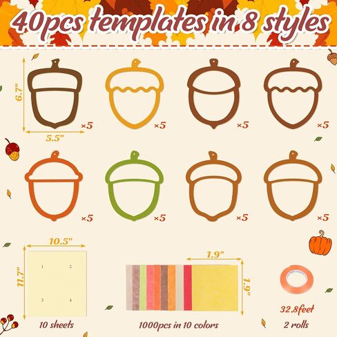 Renbuzhu 40PCS Back to School Apple Crafts Bulk: Tissue Paper Sign Suncatchers, First Day of Classroom Activities DIY Kit, Fall Decorations, Window Stained Glass Effect Art Supplies in Saudi Arabia