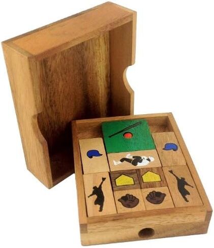 Towards Freedom Wooden IQ Sliding Block Klotski Brain Teaser Puzzle - Travel Game Gift in Kuwait