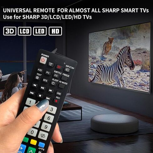 RIVIERA GB118WJSA Replacement Universal Remote Control Use for Most Sharp TV Compatible with Sharp AQUOS TV GB004WJSA GB005WJSA GA890WJSA GB105WJSA GA935WJSAE in Saudi Arabia