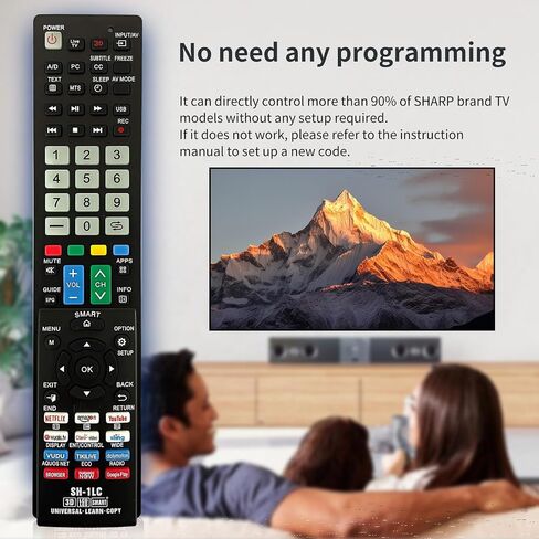 RIVIERA GB118WJSA Replacement Universal Remote Control Use for Most Sharp TV Compatible with Sharp AQUOS TV GB004WJSA GB005WJSA GA890WJSA GB105WJSA GA935WJSAE in Saudi Arabia