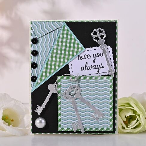 DIY Scrapbooking Artist Saw Bucket Tool Set Cutting Dies, Metal Cutting Dies Stencils for DIY Scrapbooking Decorative Embossing Suit Paper Cards Die Cutting Template Whole Approximate Size 9.8x6.7cm in Kuwait