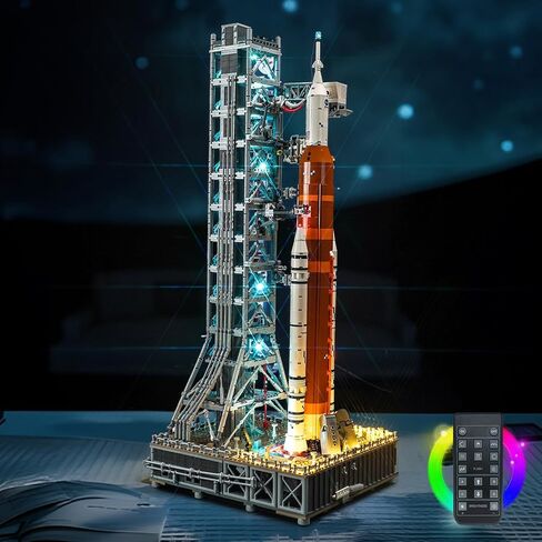 إضاءة LED متوافقة مع LEGO NASA ARTEMIS SPACE SYSTEM 10341 ، مجموعة الضوء المتوافقة مع LEGO 10341 ، مع إعطاء الضوء للنموذج ، لم يتضمن مجموعة النموذج （الإصدار القياسي） in Kuwait