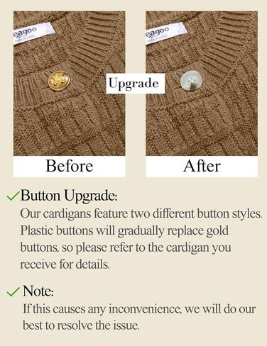 Zeagoo Women's 2024 Knit Cardigan Sweaters Long Sleeve Open Front Button Down Crew Neck Tweed Cropped Jackets in Saudi Arabia