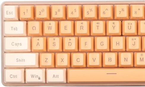 لوحة مفاتيح Zjchao Mini ، 61 مفتاح ألعاب لوحة مفاتيح 60 في المئة RGB الميكانيكية المدمجة للكتلة (وردي أبيض) in Saudi Arabia