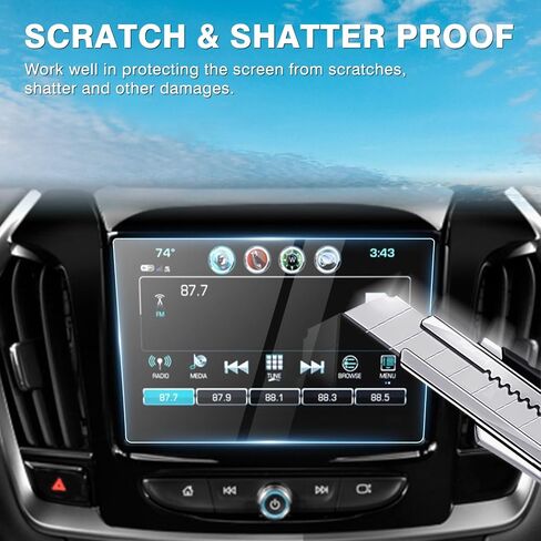 Karltys 2 Pack 2024 2025 حامي شاشة Ridgeline لـ Honda Ridgeline 2024 2025 عرض 9 بوصة ، زجاج مُخفف من الشاشة لمس in Kuwait