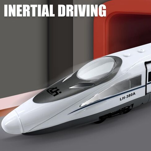 Otonopi Toy Train Train Electric Bullet Train Train Train Action Action Action Scoomotive Car عالي السرعة مع البرق ثلاثي الأبعاد وهدية الموسيقى للأطفال ، وتتغير وتغيير الاتجاهات على اتصال ، 20.5 '' in Kuwait