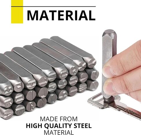 9 PCS Metal Number Stupling Kit - 1/4 بوصة من الصلب ، مجموعة طوابع ، مجموعة ختم ، مجموعة ، مجموعة ، مجموعة ختم المجوهرات المعدنية ، طقم طين ، رسائل وأرقام ، in Kuwait