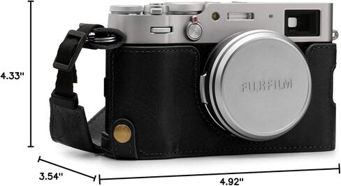 MegaGear MG1960 Ever Ready Genuine Leather Camera Case Compatible with Fujifilm X-S10 - Brown in Kuwait