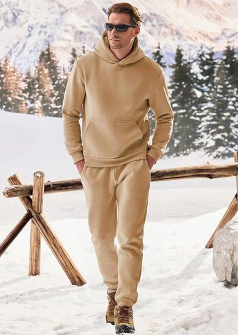 JMIERR Men's 2 Piece Outfits Hoodie Sweatshirt Tracksuit & Joggers Sweatpants Sweatsuit Set in Saudi Arabia