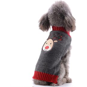 Cute Dog Sweater Soft Warm Striped Winter Dog Clothes Valentines Funny Pink Bone Knitwear Pet Apparels Sleeveless Puppy Sweatshirt for Small Medium Large Dogs Cats Chihuahua Outfits(Pink,S) in Kuwait