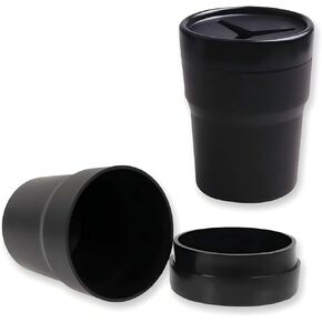 Portable Piggy Bank Car Coin Storage Box, Plastic Change Bucket in the Car, Removable, can Store 120 Mixed Coins, Suitable for Outdoor Car Home Desktop Bedroom Decoration (Black) in Kuwait