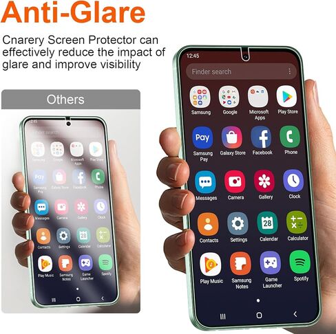 3 Pack Screen Protector for Samsung Galaxy S22 Ultra [Not Glass], Support Fingerprint Flexible TPU Film with Camera Lens Protector, 3D Curved Full Coverage in Kuwait