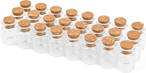 40ML DIY Decoration Glass Jars,12PCS Mini Glass Bottle with Wood Cork Stoppers for Halloween Decorations,Wedding Party Favors in Saudi Arabia