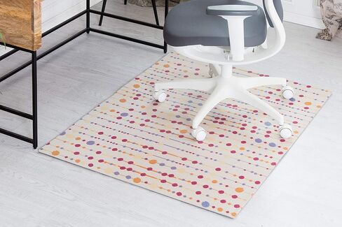 Anji Mountain Rug'd Chairmat- مكتب المكاتب المضادة للانزلاق ، قمة جاكار المنسوجة ، حصيرة كرسي مكتب متعددة الاستخدامات لسجاد الوبر المنخفض والأسطح الصلبة ، كرسي حصيرة أساسيات- بونكا (36 × 48) in Kuwait