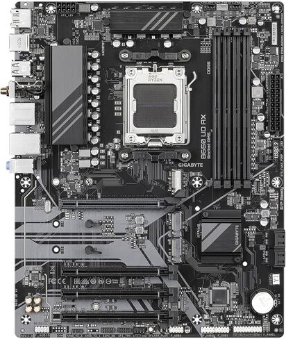 Gigabyte B850M DS3H AMD AM5 LGA 1718 اللوحة الأم ، MATX ، DDR5 ، 2x M.2 ، PCIE 5.0 ، USB-C ، 2.5GBE LAN ، EZ-LATCH ، ضمان لمدة 5 سنوات in Kuwait