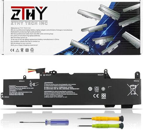 ZTHY GH02XL Laptop Battery Replacement for HP Chromebook 11 11A G8, 14 G6, X360 11 G3, 14A-CA 14A-NA 14A-CA0257 14A-NA0010DS 14A-NA0010NR Series GHO2XL HSTNN-IB9C L75783-005 L75253-2C1 7.7V 47.3Wh in Kuwait
