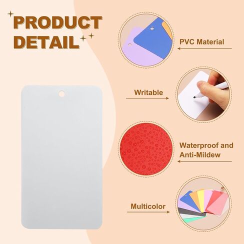 UXCELL 100PCS علامات الشحن البلاستيكية الأخضر ، 3.5 "× 2" علامات وضع العلامات على الماء قابلة للكتابة علامات تعليق فارغة مثقبة لوضع علامات الصمام ، الهدية ، الأمتعة ، المرآب ، علامة الجرد in Kuwait
