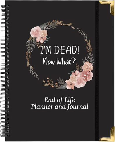 End of Life Planner, I'm Dead Now What Funny Death Estate Planning Organizer Large Notebook Guided Final Arrangements Last Wishes Planner Book Spiral Binder Important Affairs Organizer Workbook in Saudi Arabia