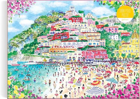 Galison Colors of Porto - 500 قطعة لغز Michael Storrings Jigsaw يضم أعمالًا فنية جميلة لمشهد البرتغال الصيفي in Kuwait