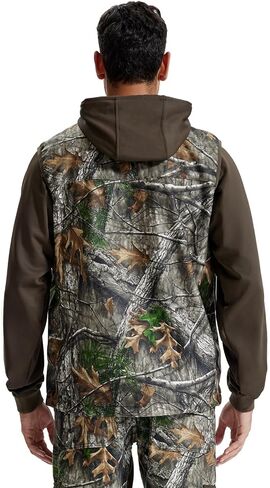 LOOGU Mens Camo Hunting Vest Water-Resistant Sleeveless Jacket with Pockets for Outdoor Fishing Hiking in Kuwait