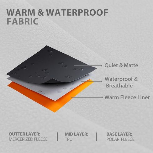 LOOGU Mens Camo Hunting Vest Softshell Fleece Lined Outdoor Fishing Outwear in Kuwait