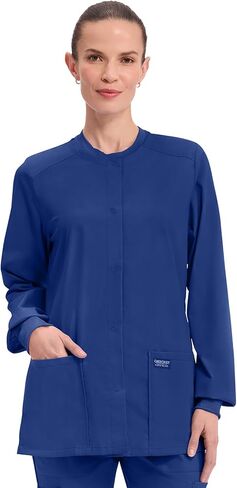 Snap Front Scrub Jackets for Women, Workwear Professionals Soft Stretch WW340 in Kuwait