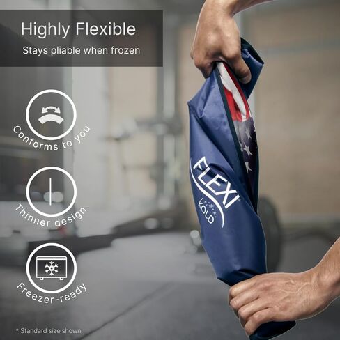 FlexiKold Gel Ice Pack (Standard Large: 10.5" x 14.5") Ice Packs for Injuries Reusable, Back Pain Relief, Knee Ice Pack Wrap, After Surgery, Ice Pack for Knee, Shoulder - 6300-COLD by NatraCure in Kuwait