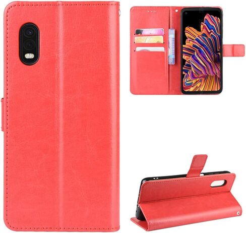Case for Samsung Galaxy XCover Pro,Flip Leather Wallet Cover Case for Samsung SM-G715FN/DS Galaxy XCover Pro 2020 / SM-G715U1 SM-G715U SM-G715A SM-G715V SM-G715W SM-G715FN Case Black in Saudi Arabia
