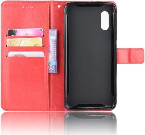 Case for Samsung Galaxy XCover Pro,Flip Leather Wallet Cover Case for Samsung SM-G715FN/DS Galaxy XCover Pro 2020 / SM-G715U1 SM-G715U SM-G715A SM-G715V SM-G715W SM-G715FN Case Black in Saudi Arabia