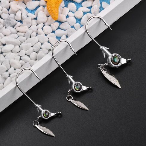 Swimbait Jig Head Jigs - 12pcs صيد الأسماك يرقصون الصيد أسفل الرقصات الطعم مع شفرات الدوران للباس in Kuwait