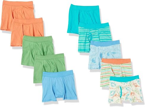 Hanes Boys' Organic Cotton, Pure Comfort Boxer Brief Underwear for Toddlers, Multipacks in Saudi Arabia