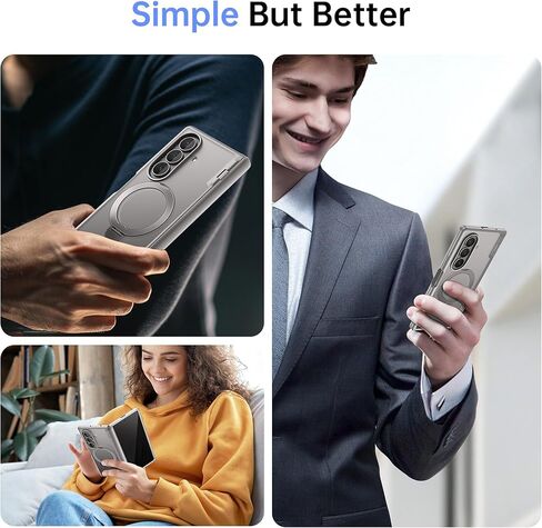 MOBOSI Rotatable Ring Stand for Z Fold 7 Case with Privacy Screen Protector, Compatible with Magsafe, 18FT MIL-Grade Protection, Magnetic Shockproof Slim Case for Samsung Galaxy Z Fold7, Black in Kuwait